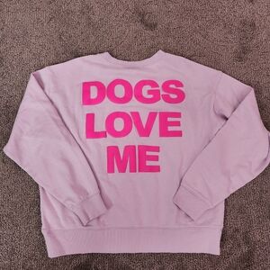 Wildfox Dogs Love Me Sweatshirt Sz M